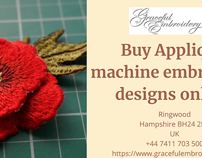 Applique machine embroidery designs