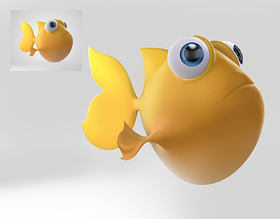 3D Fish in Photoshop (from the reference)