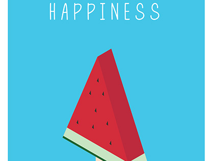 Watermelon Popsicle (isometric artwork)