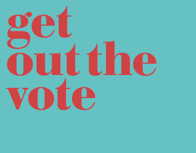 AIGA Get Out the Vote posters