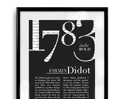 Firmin Didot Type Design Poster
