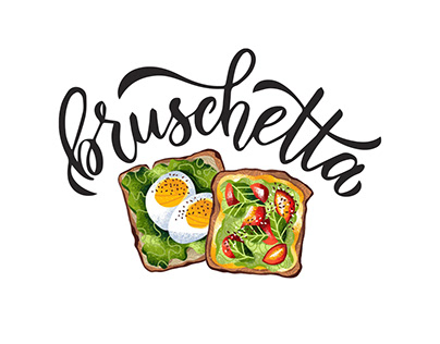 Logo design for fastfood restaurant Bruschetta