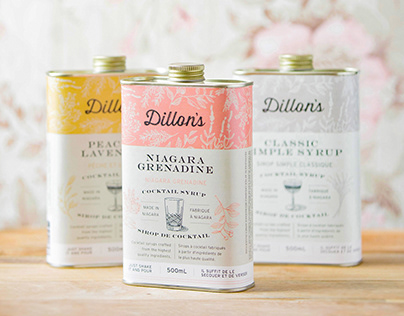 Dillon's Cocktail Syrups Package Design
