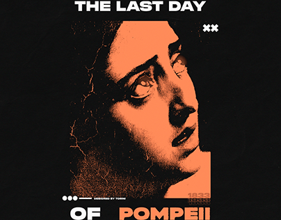 BRUTALISM POSTER - The last day of Pompeii