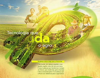 KV para campanha "Tecnologia que muda o agro"