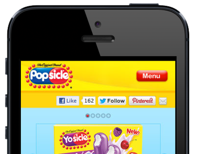 Popsicle Mobile Website