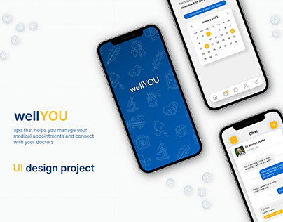 wellYOU | medical mobile app | UI design project