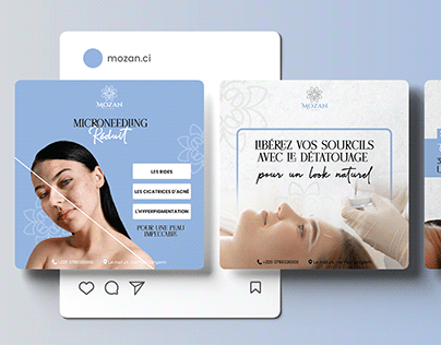 Mozan Clinic CI | Social Media posts design