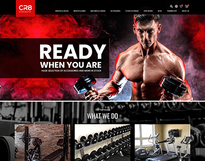 Gym and exercise equipment website