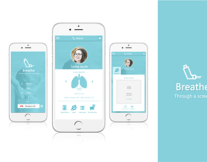 Breath app for asthma patients UX/UI