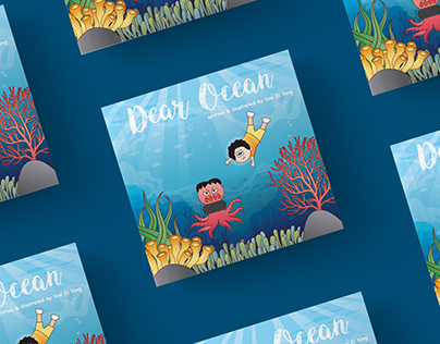Children Storybook Illustration - Dear Ocean
