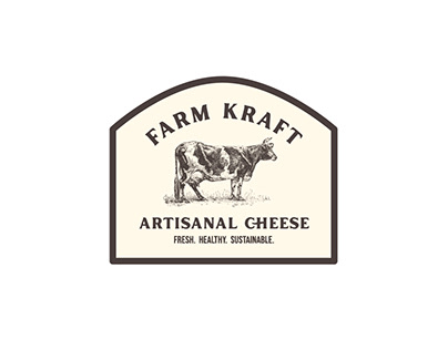 專案縮圖 - Logo for farm kraft cheese