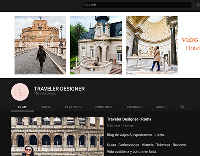 Youtube Channel · Traveler Designer