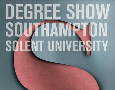 Degree show poster Solent University of Southampton