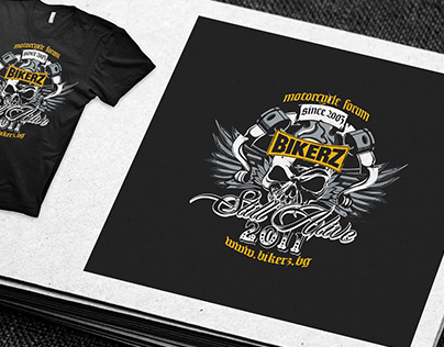 Bikerz logo and T-Shirt design