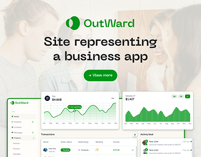 Site representing a business app