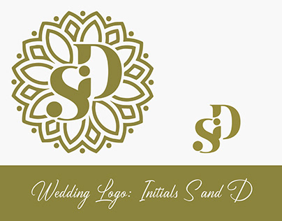 Wedding logo for S and D initial