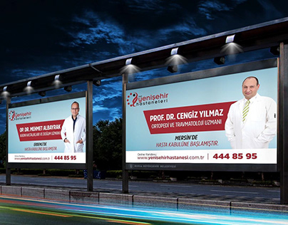 Yenişehir Hastaneleri Billboard Tasarımı