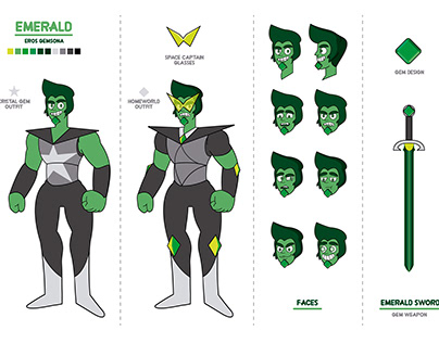 Character Design: Emerald Gemsona