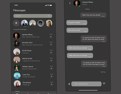 UI chat screen