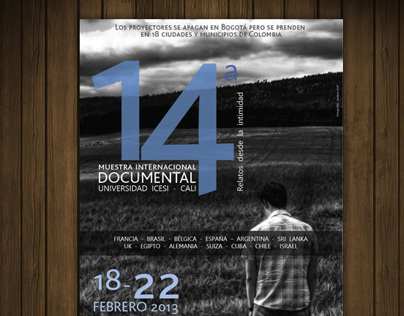 Afiche Muestra Documental - Universidad Icesi