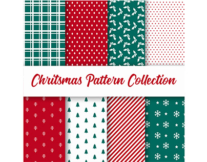 Christmas-patterns-set