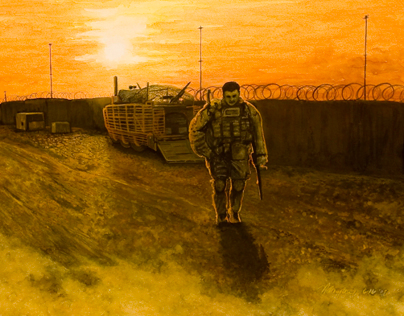 TACP in Afghanistan painting