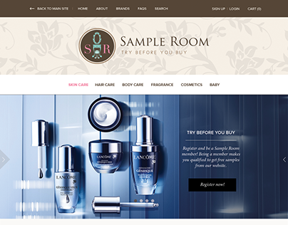 Sample Room Ecommerce Website