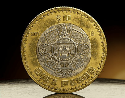 Moneda Diez Pesos | CGI