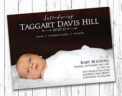 Taggart Boy Birth Announcement
