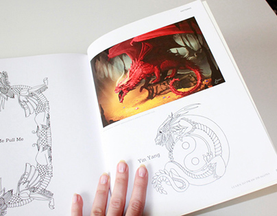 Learn to Draw Dragons book - illustration