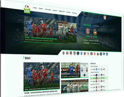 Project thumbnail - Website for the Professional Football League in Romania