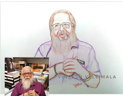 My Drawing #S. Nambi Narayanan is an Indian #scientist.