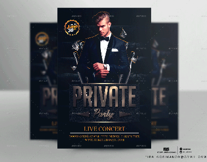 Private Party flyer template