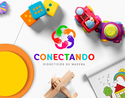 Logo CONECTANDO. Didacticos de Madera.