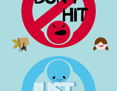 don't hit just hug campaign 