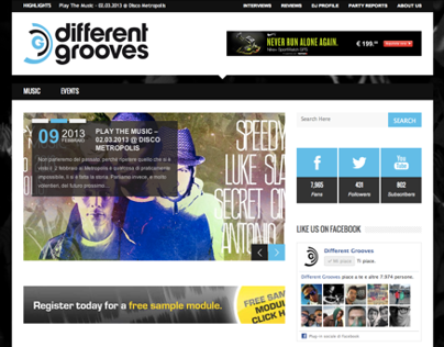 Different Grooves Website
