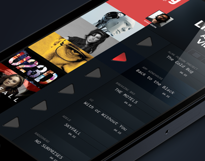 iphone Music App. Concept