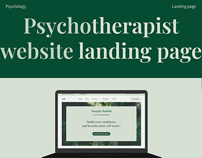 Psychotherapist Website Landing Page
