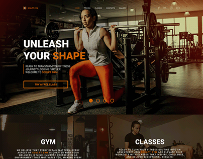 Project thumbnail - Sculp Gym Homepage