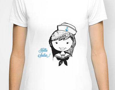 Illustration - Hello Sailor t-shirt