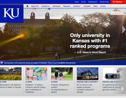 The University of Kansas Website Redesign