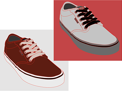 vans shoe tracing and colouring