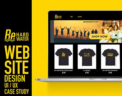Website design - behardwater - UX Case Study