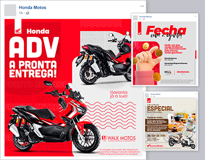 Redes Sociais - Honda Motos