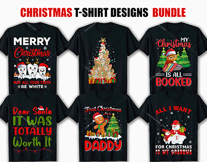 Christmas T-Shirt Designs Bundle