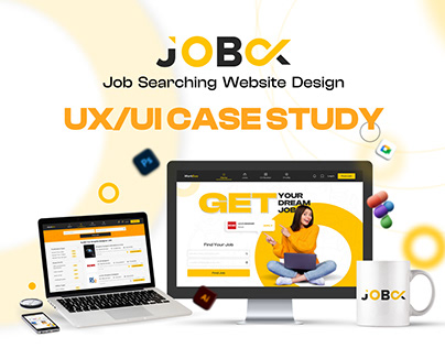 UX UI case study Job search & CV build website Job Box