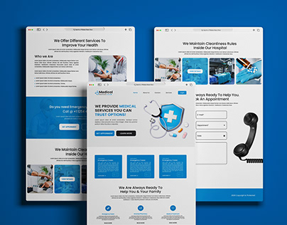 Medical Website UI Design