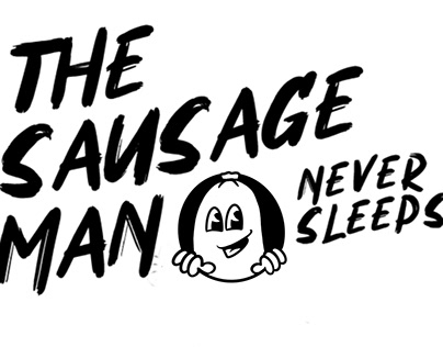 Sausage man Never Sleeps - package illustrations