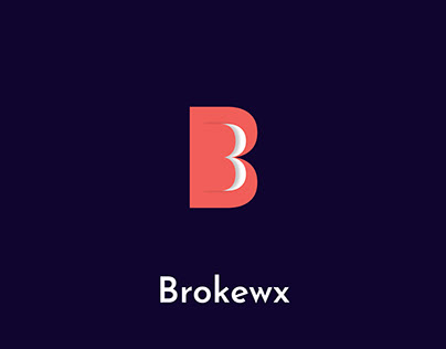 Brokewx Logo Design B Letter Logo Design